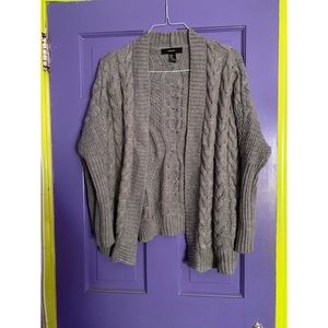 Grey quilted sweater